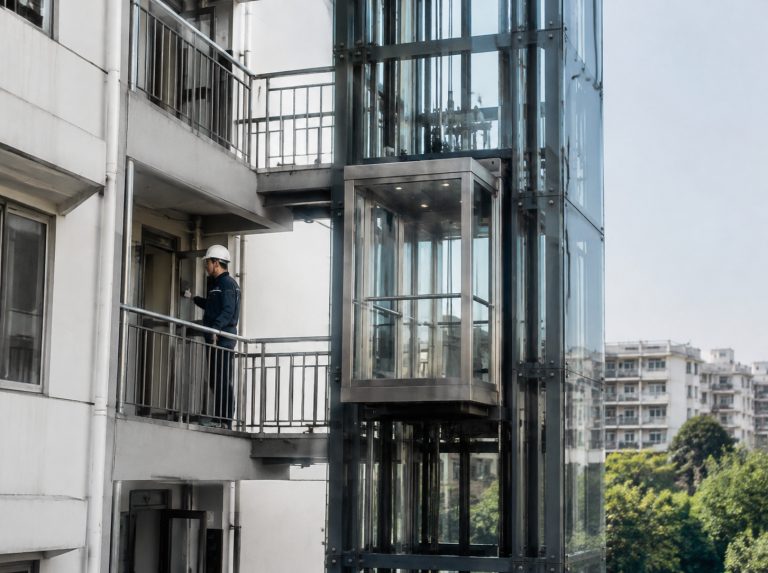 漳州旧楼加建观光电梯
